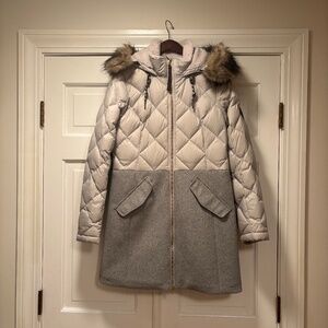 EDDIE BAUER QUILTED WOOL DOWN COAT - Women’s S